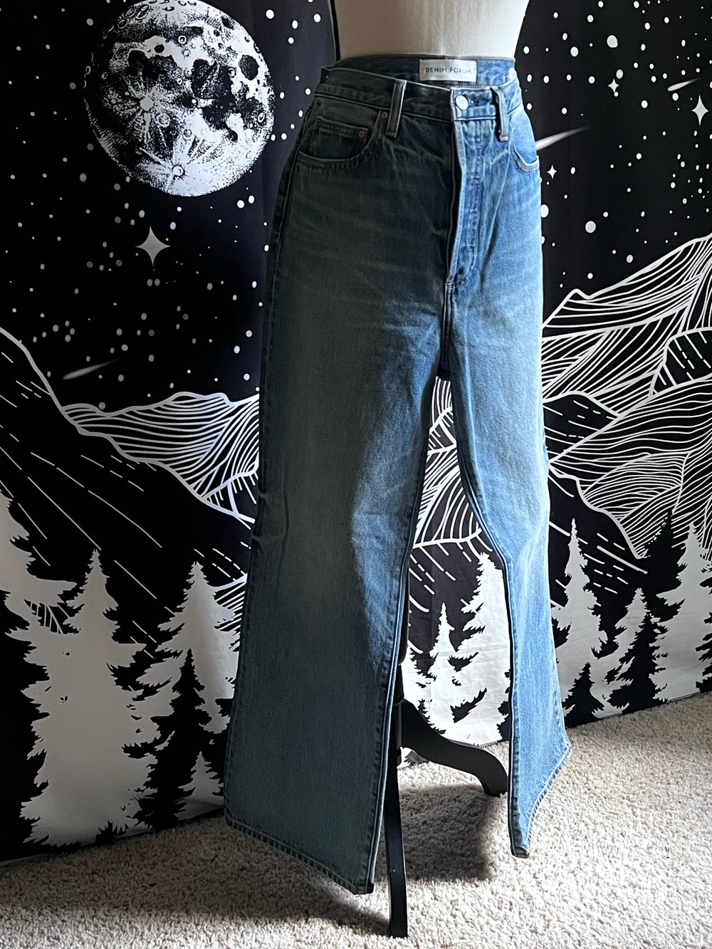 Aritzia Denim Forum Farrah High Rise Wide Leg